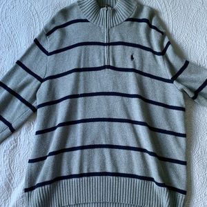 Vintage Polo knit quarter zip pullover